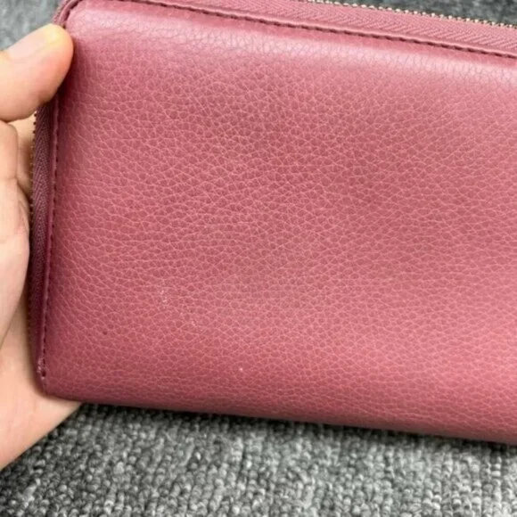 Authentic Gucci Soho Zip Around Wallet Pink Leather GG Logo Luxury - Picture 5 of 16
